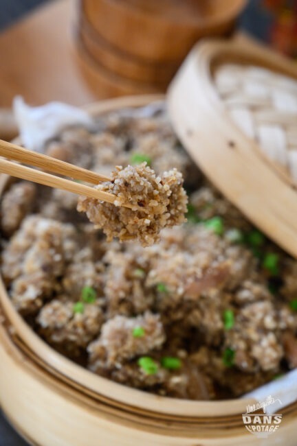 porc vapeur à la poudre de riz 