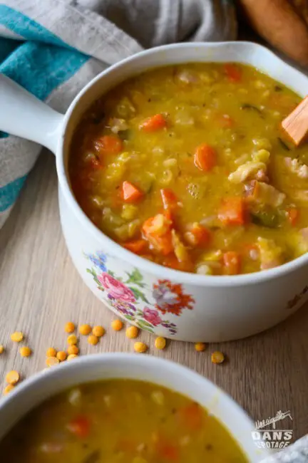 soupe pois cassés jaunes 