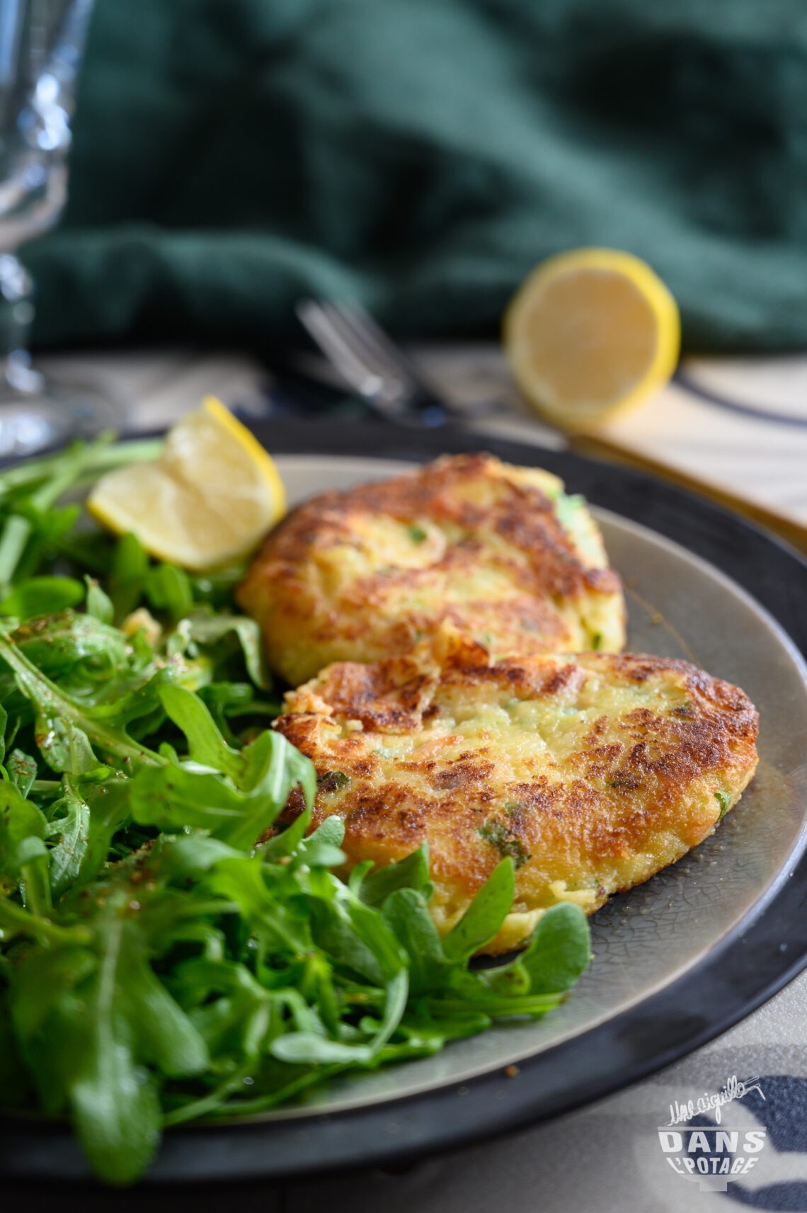 galette pomme de terre saumon oignon nouveau