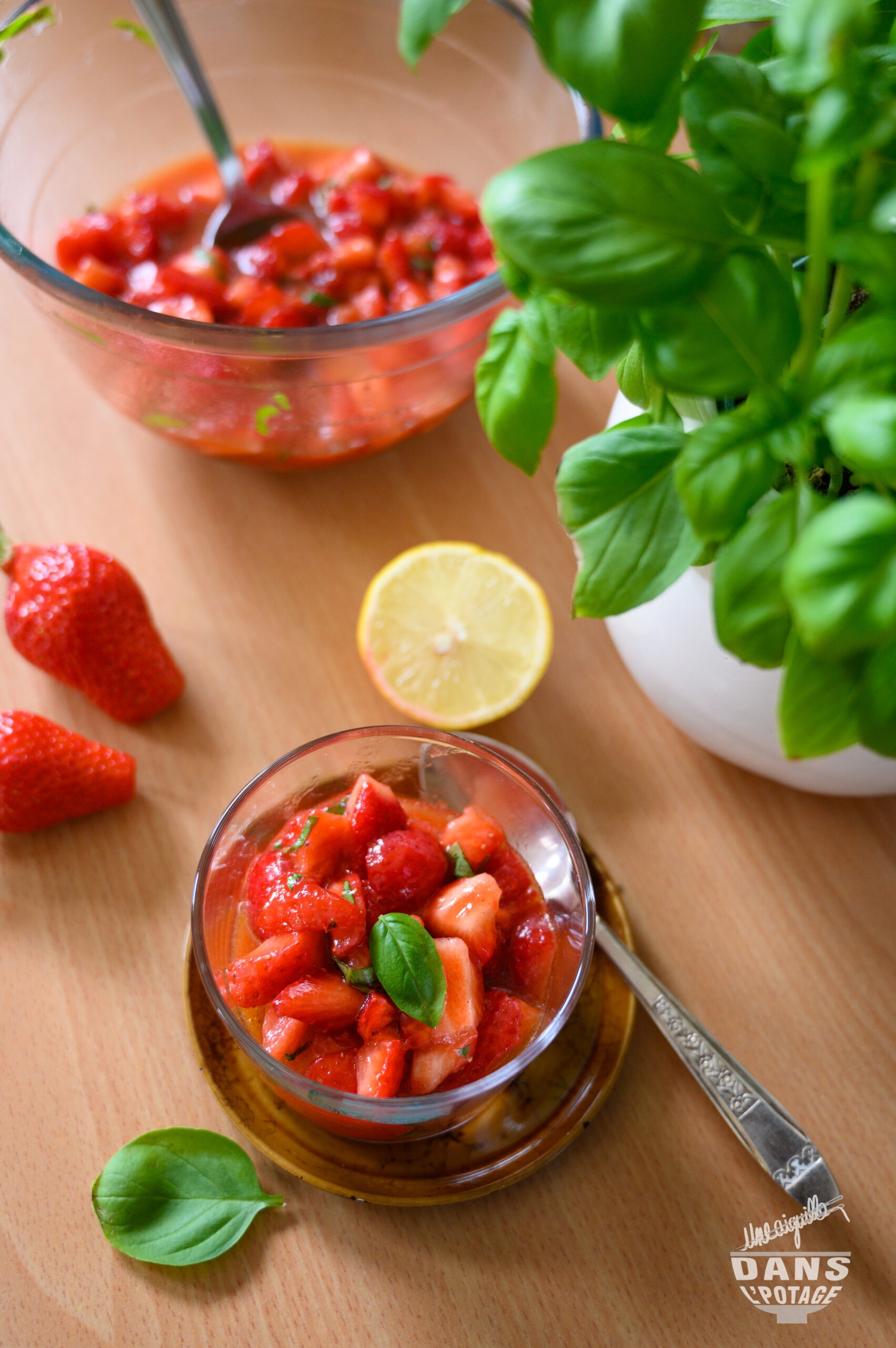 salade de fraises basilic poivre Ducasse