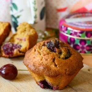 gâteau cerise amandes