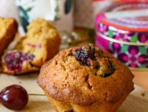 gâteau cerise amandes