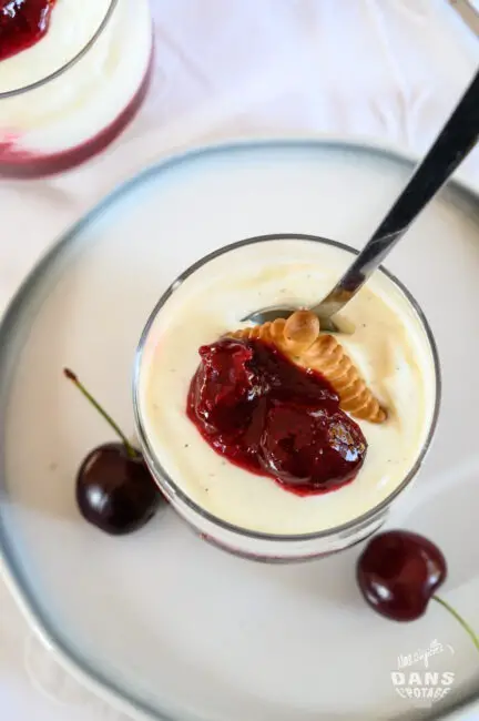 verrine cerise fromage blanc 