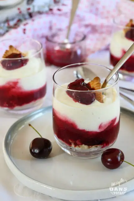 verrine cerise fromage blanc 