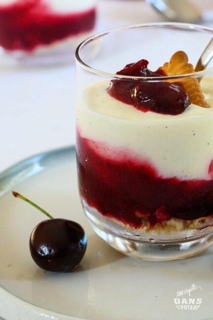 verrine cerise fromage blanc 