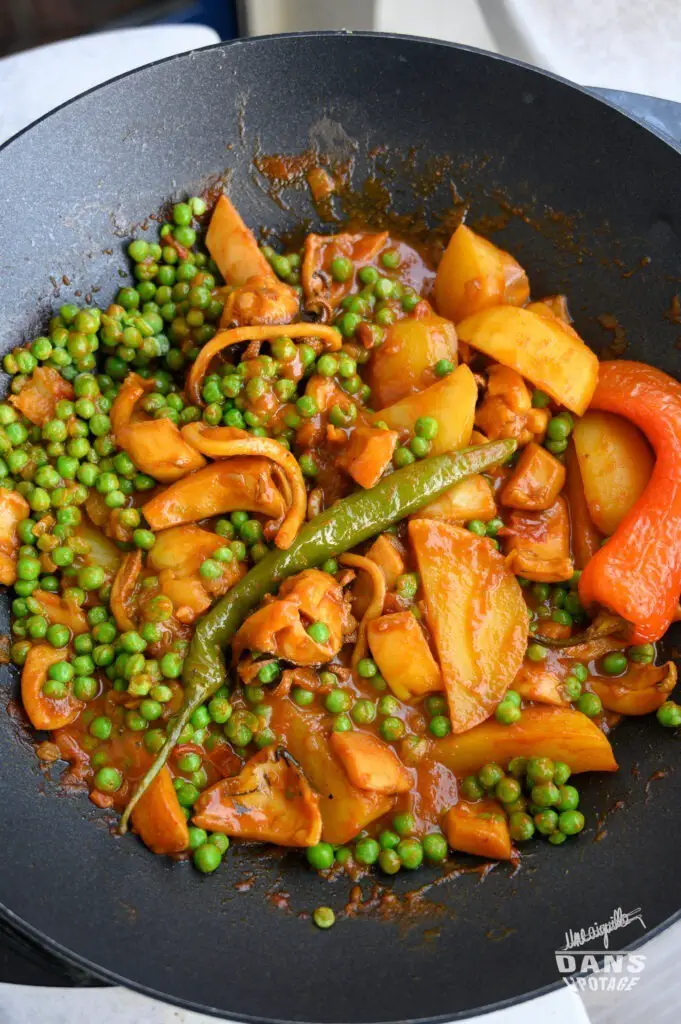 ragoût de seiche petits pois recette tunisienne 