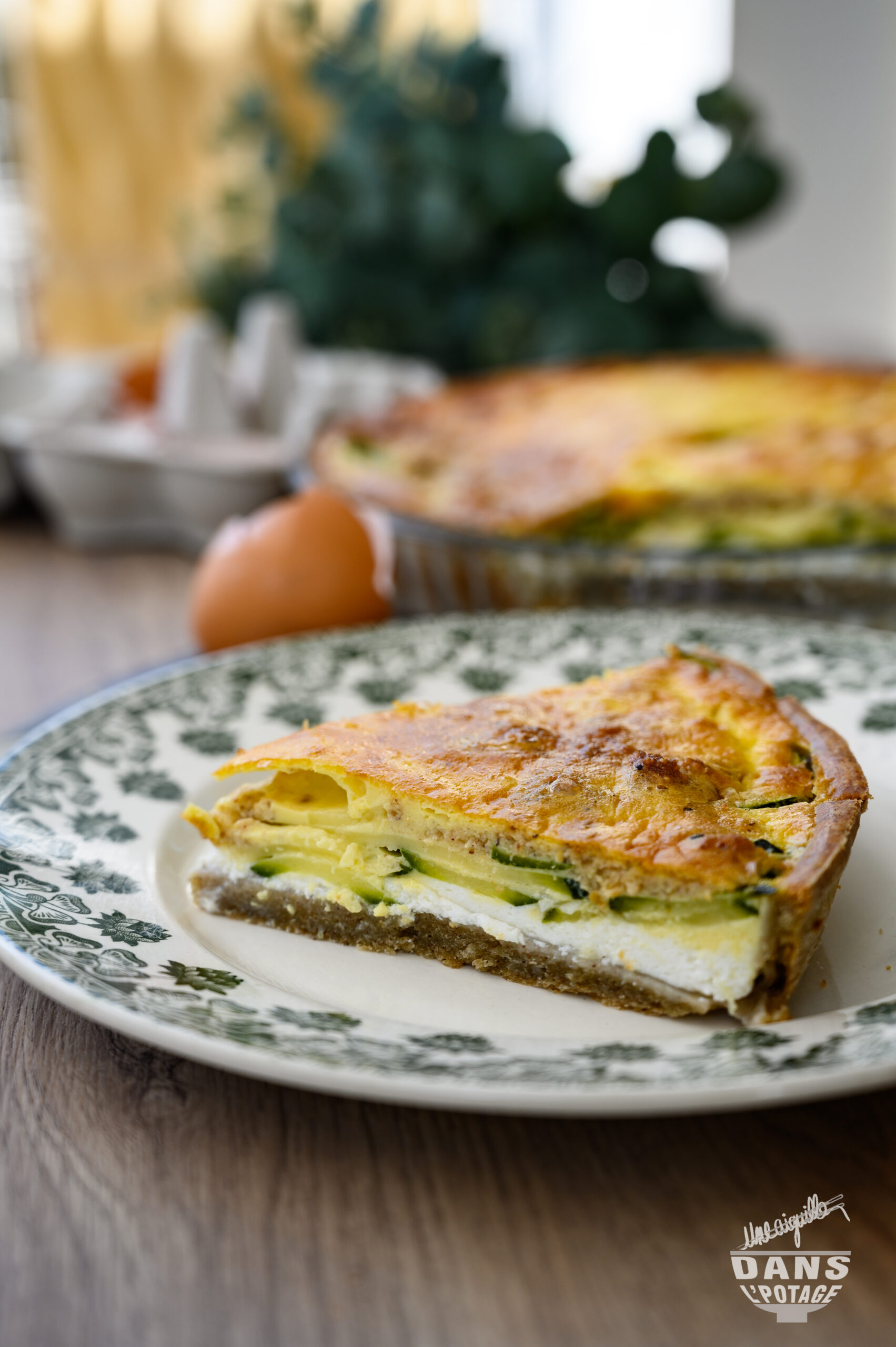 tarte ricotta courgette noisette