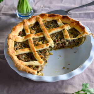 tarte viande champignons