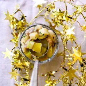 tartare huîtres fruits