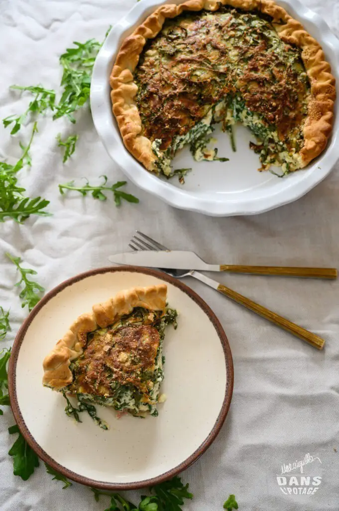 tarte roquette jambon serrano