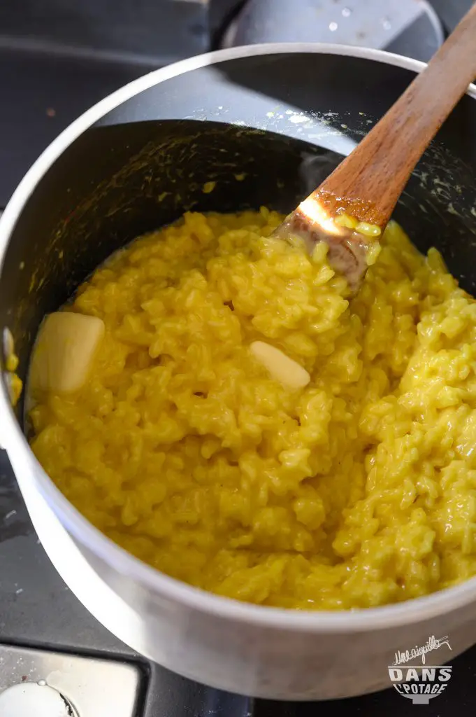 risotto au safran et Saint-Jacques 