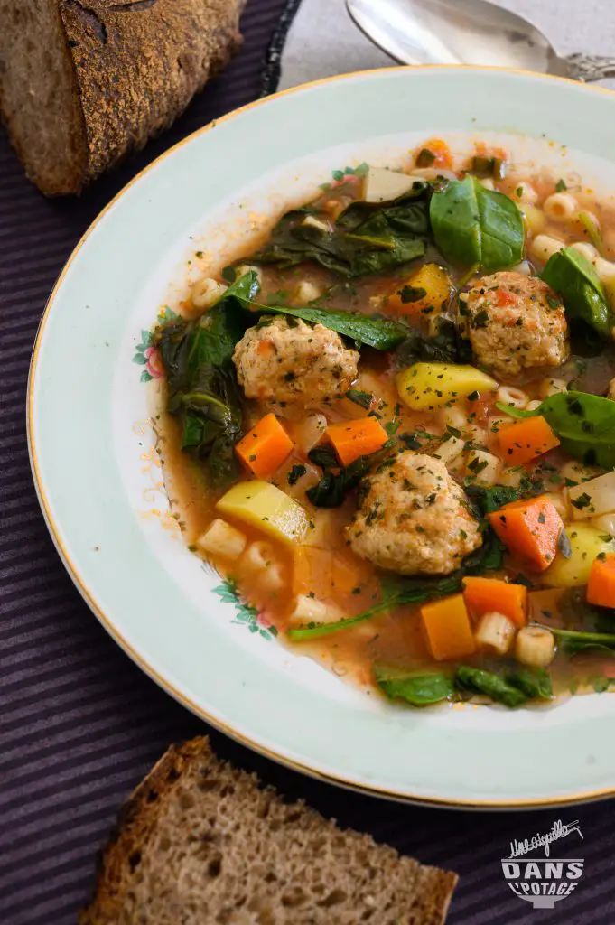 minestrone boulette de veau