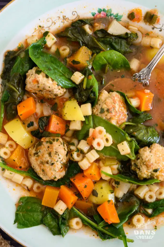 minestrone boulette de veau