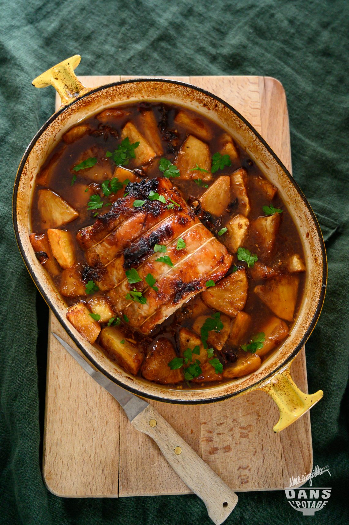 porc rôti à l'ananas