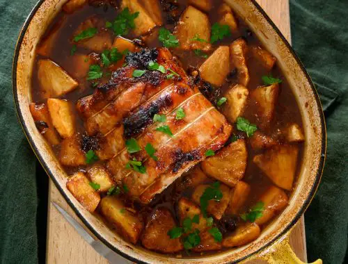 porc rôti à l'ananas