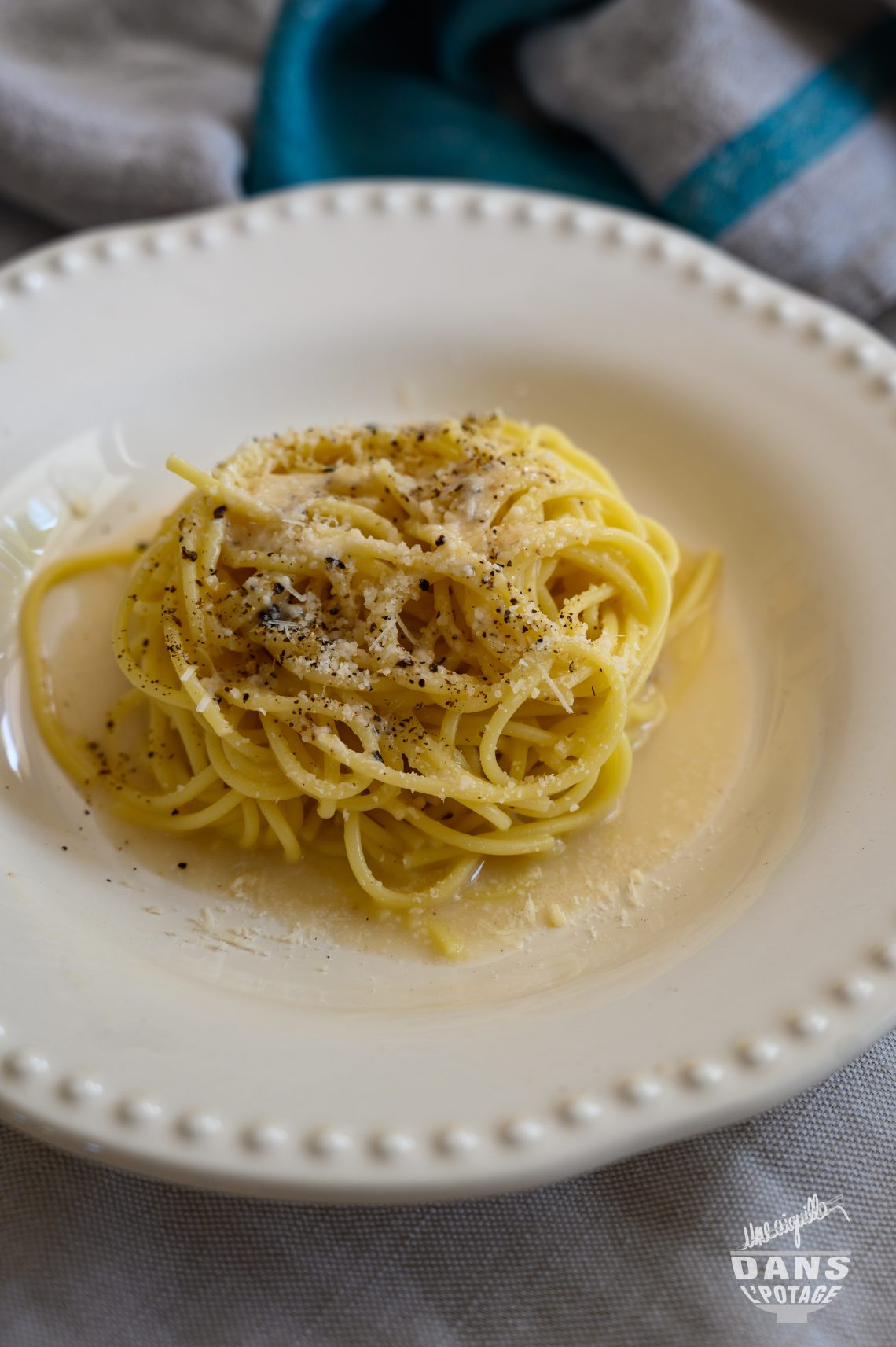 pâtes cacio e pepe