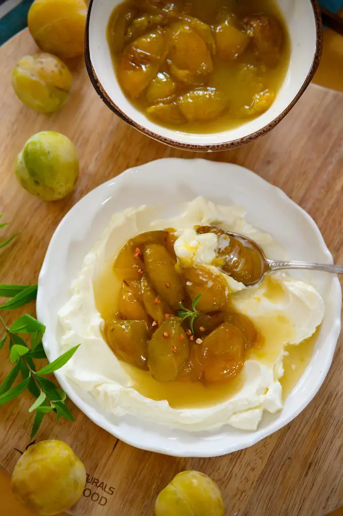 poêlée de prunes