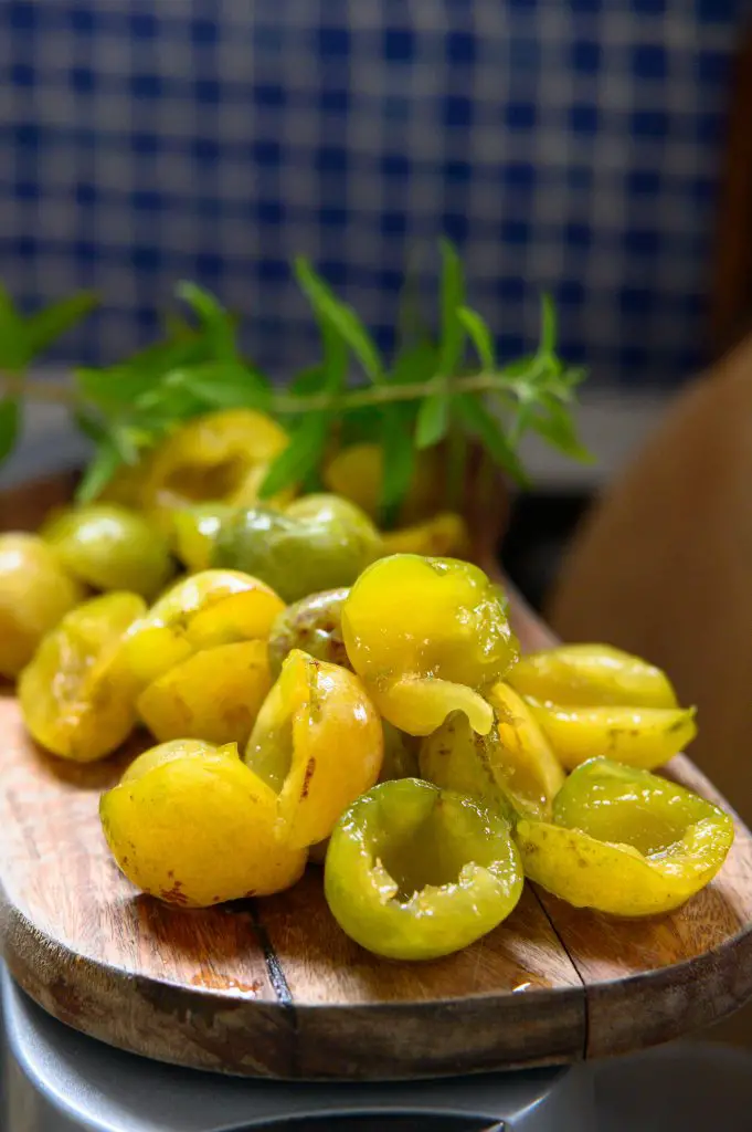 poêlée de prunes verveine