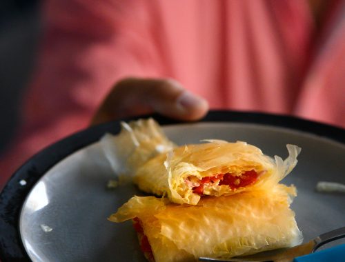 feuilleté poivron feta