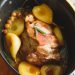 rôti de porc poires noisettes