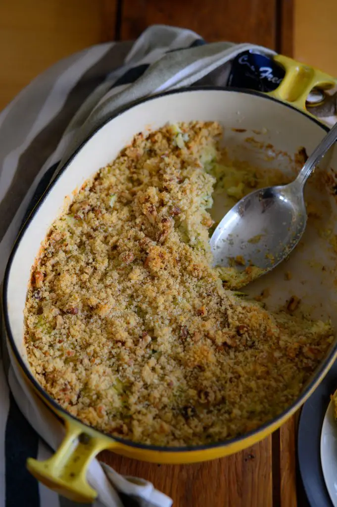 crumble chèvre-courgette