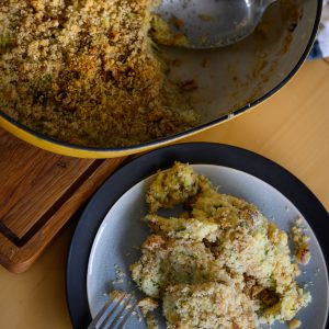 crumble chèvre-courgette