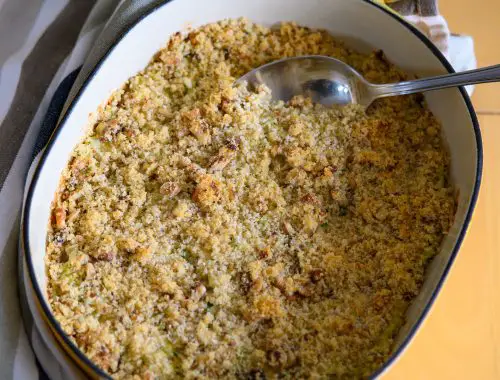 crumble chèvre-courgette