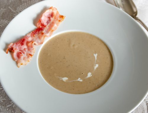 soupe de pomme de terre au thé fumé