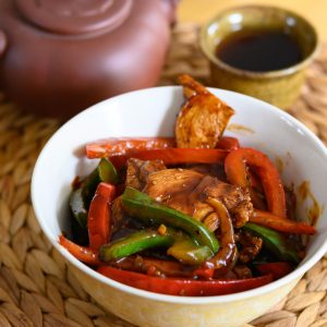 wok poulet poivre noir