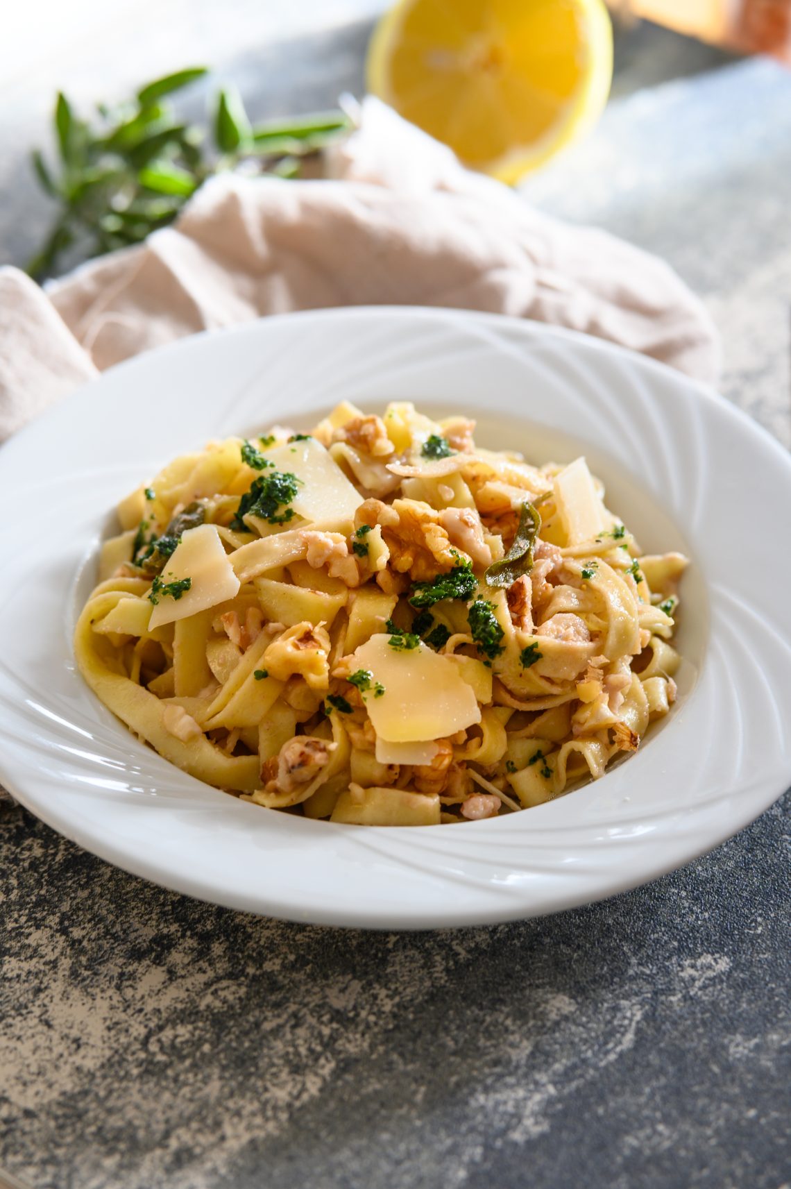 tagliatelles citron noix Ottolenghi