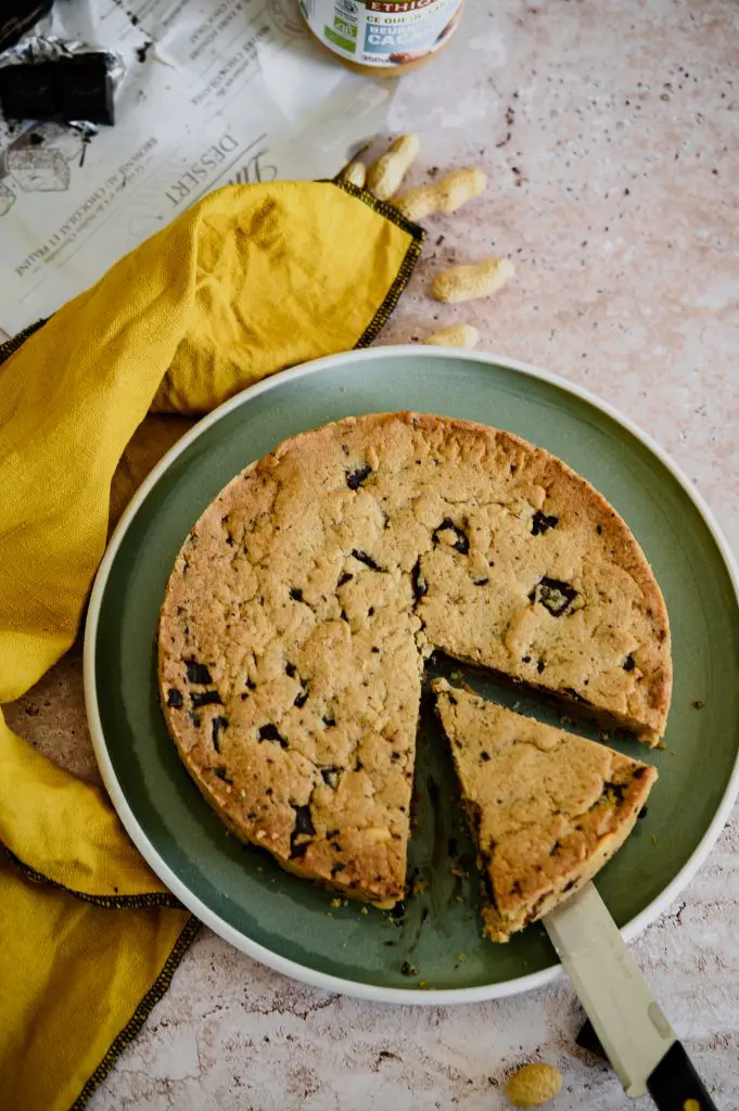 cookie géant beurre de cacahuète