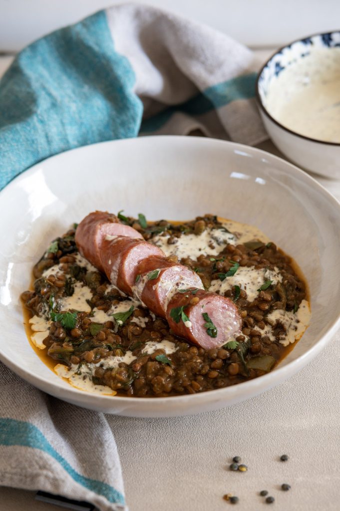 lentilles saucisses Ottolenghi