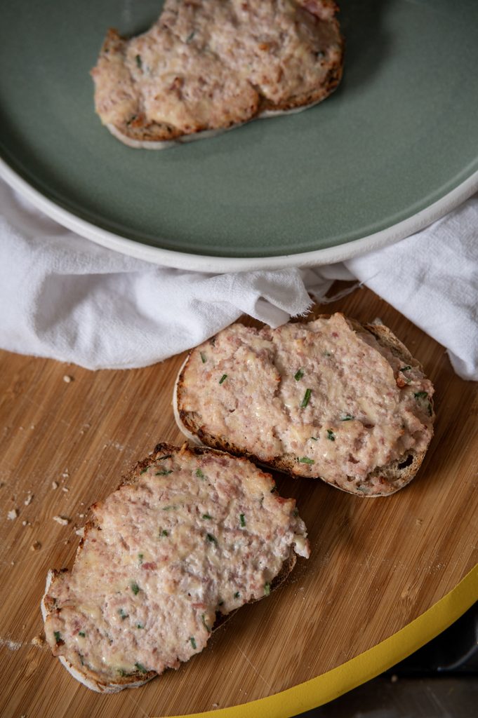 tartine gratinée jambon fromage