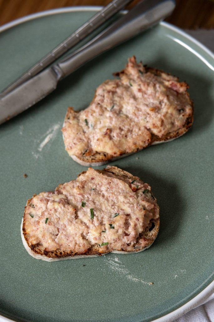 tartine gratinée jambon